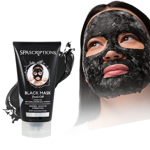 Black charcoal peel - black, mask